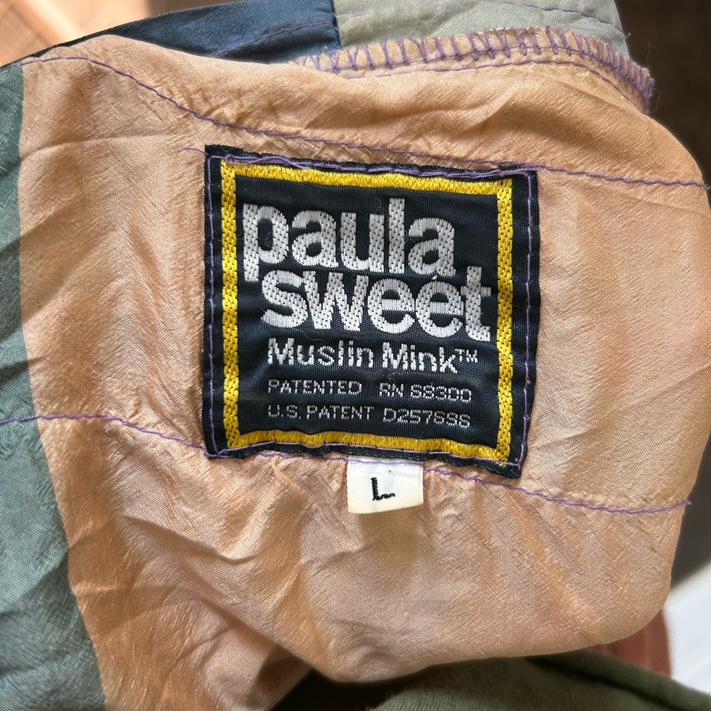 Vintage Paula Sweet Muslin Mink Colourful Cardigan Jacket - Picture 6 of 6